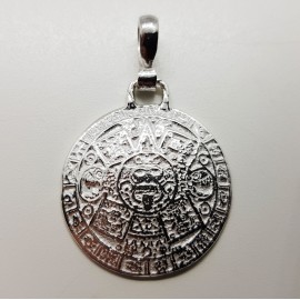 Colgante azteca de plata