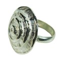anillo de plata espiral
