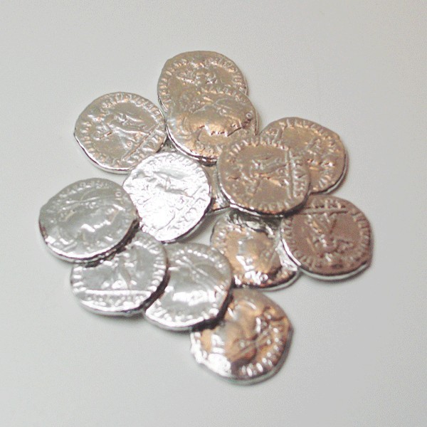 Arras de plata de ley monedas