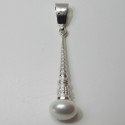 Colgante de plata y perla himalaya