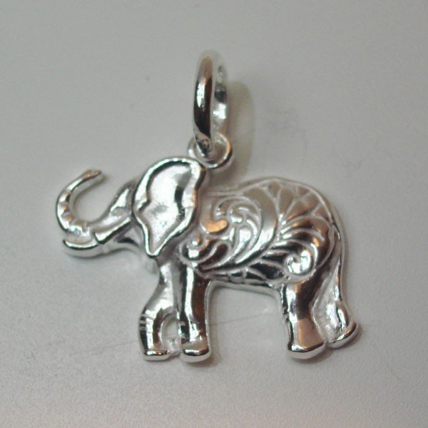 Colgante elefante plata